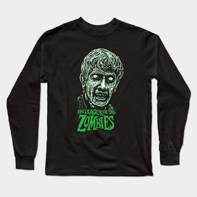Plague Zombie Long Sleeve T-Shirt by DeeSquaredDesigns